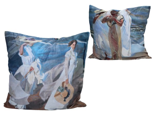 Fylld/dragkedjeförsedd kudde - J. Sorolla (CARMANI)
