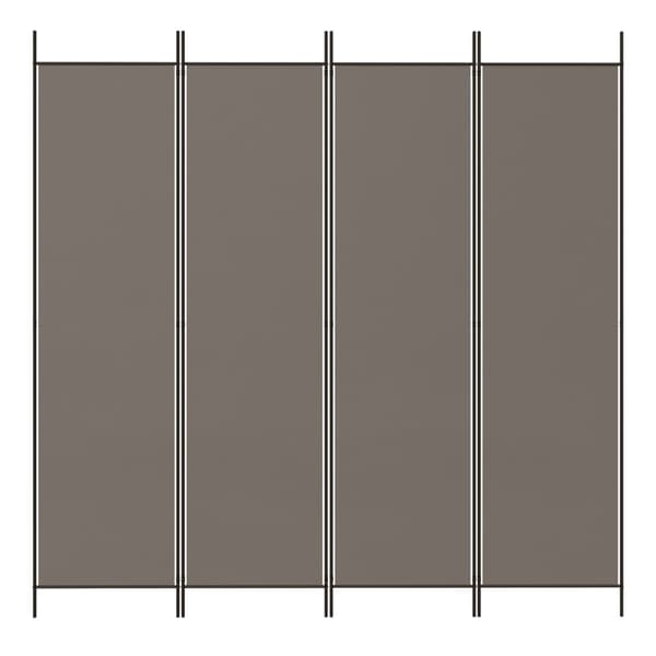 vidaXL 4-panelsskærm, antracit, 200x220 cm, stof