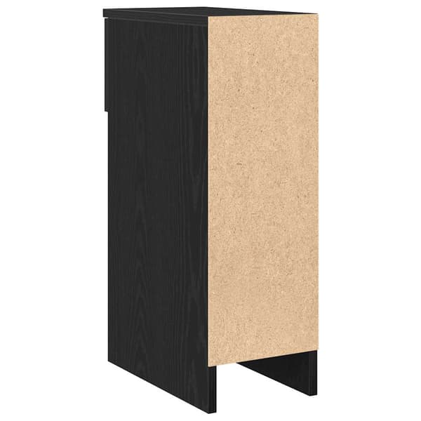 vidaXL sengebord med skuffe sort 20x36x60 cm