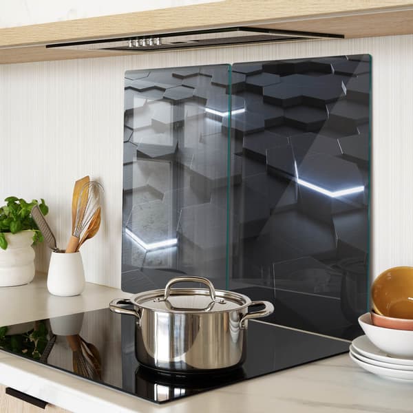 Dekorative glasplader til servering af snacks Abstraktion 2x30x52 cm