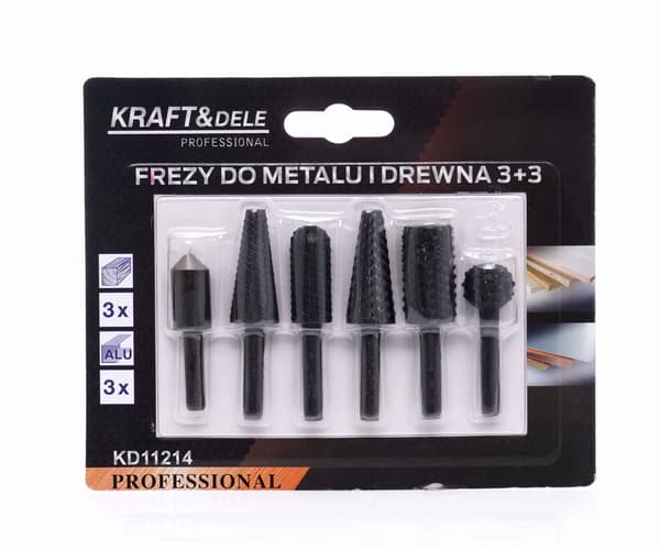 Fræsere til metal og træ 3+3 KD11214