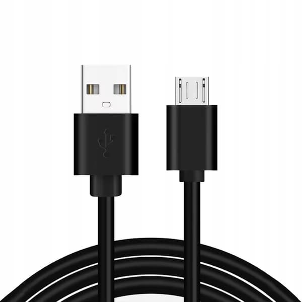 Micro USB -kaapeli, nopea lataus, USB - MicroUSB 100 cm, QC 3.0, musta