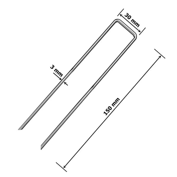 STILLE ANKERE STILLE TIL AGRO-TEKSTILER AGRO-TEKSTILER STILLE STILLE 15CM 100STK