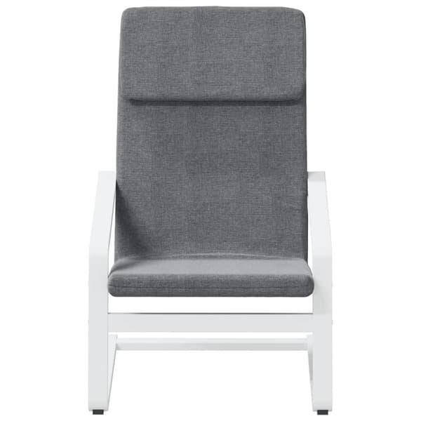 vidaXL Loungefåtölj, mörkgrå, klädd i tyg