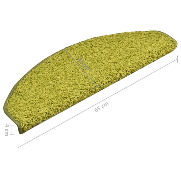 vidaXL Trappsteg, 15 st, Grön, 65x21x4 cm