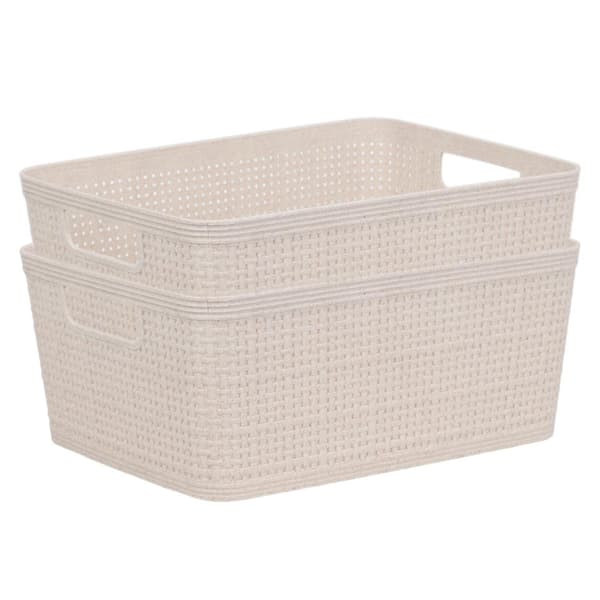 Set med 2 plastkorgar