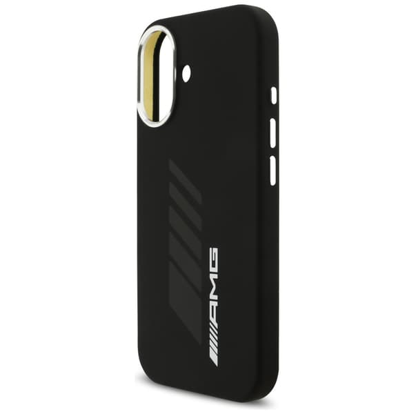 AMG Silicone Oversize Rhombs MagSafe -kotelo iPhone 17:lle, musta