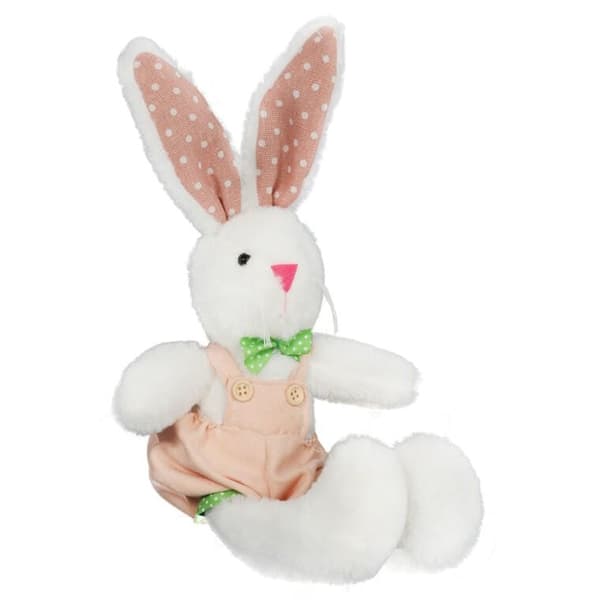 Stofkaninfigur siddende 26 cm