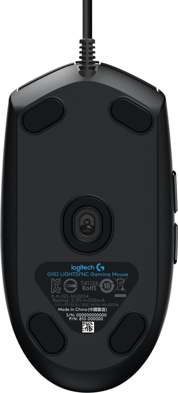 Logitech G102 Lightsync USB-datormus svart (910-005823)