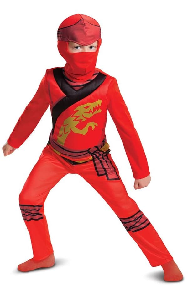 Barndräkt - Ninjago Kai - Storlek M