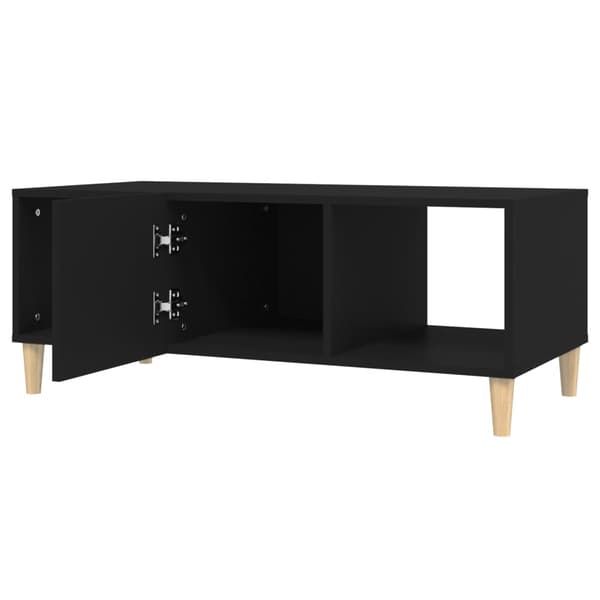 vidaXL sofabord, sort, 102x50x40 cm, træbaseret materiale