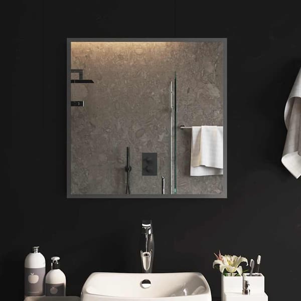 vidaXL Badrumsspegel med LED, 60x60 cm