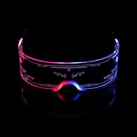 RGB LED-briller med 7 farver, der lyser TIL fest