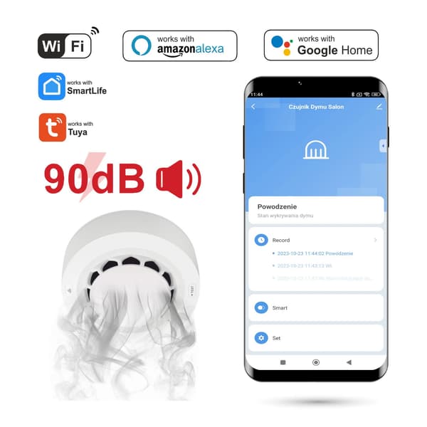 WiFi-røgsensor med alarm
