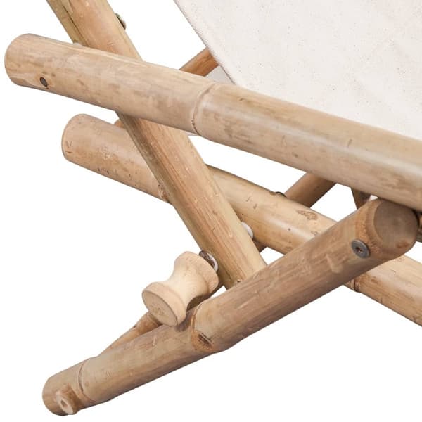 vidaXL bambus terrassestol