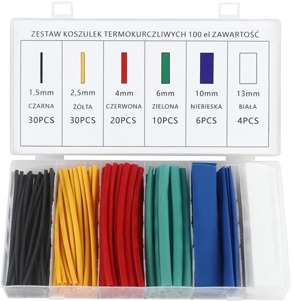 Krympslang, set med 100 delar KD10918