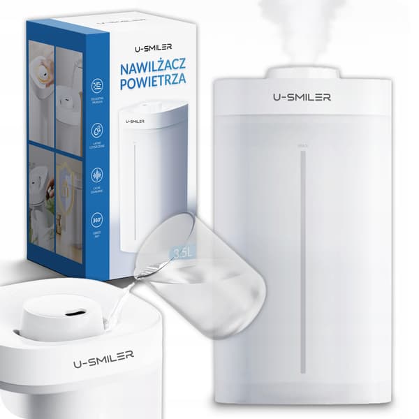Luftfuktare Diffusor Ultraljud Jonisator Aromaterapi Tyst 3.5