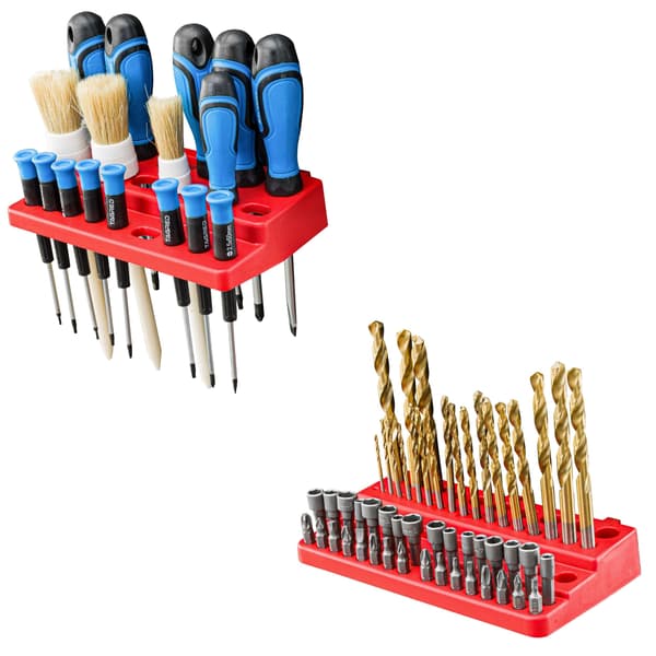 Verktygstavla för verkstad 172x78 cm + 68 brickor