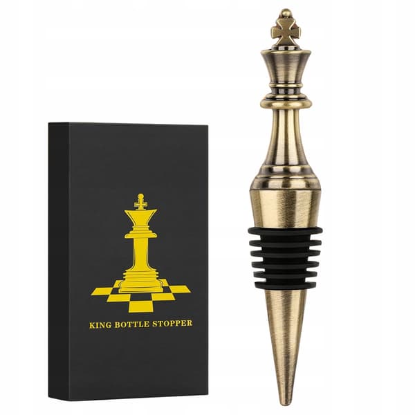 Chess King vinprop, bronze, perfekt gave