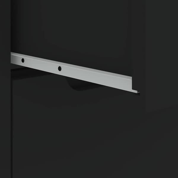 vidaXL kommode "VISNES" sort 60x40x73 cm limet træ