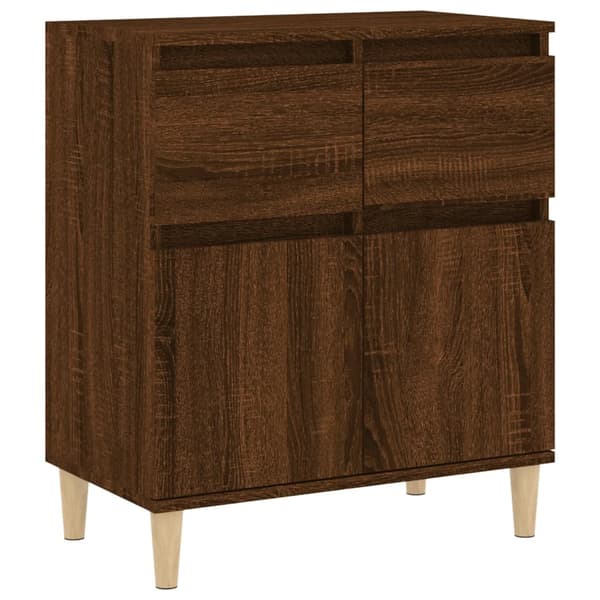 vidaXL kommode, brun eg, 60x35x70 cm, træbaseret materiale