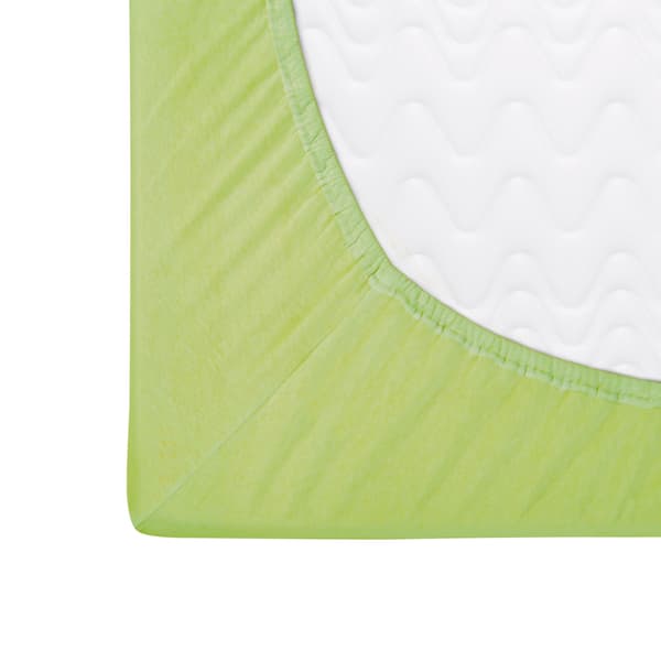 Stræklagen 160x200 elastisk JERSEY 100% BOMULD limegrøn