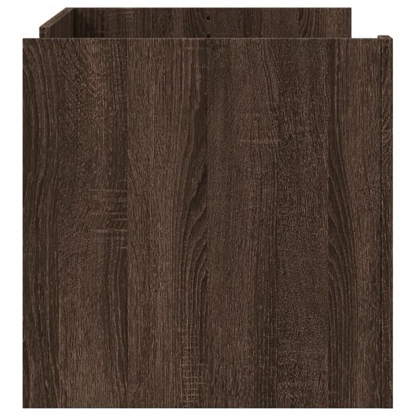 vidaXL sofabord brunt egetræ 100x50x50 cm