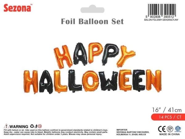 Hyvää Halloweenia -ilmapallo 41 cm