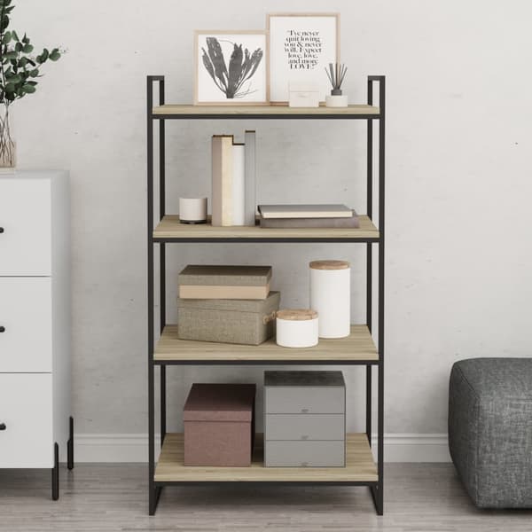 vidaXL bogreoler, 8 stk., Sonoma eg, 60x50x1,5 cm, spånplade