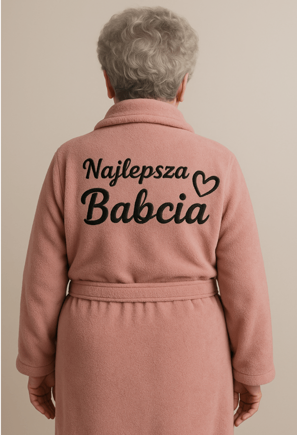 Dambadrock til bedstemor med broderi bedste bedstemor S/M rosa