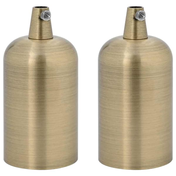 vidaXL Lamphållare 2 st brons E27