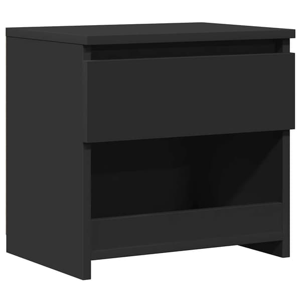 vidaXL sengebord sort 40x30x39 cm spånplade