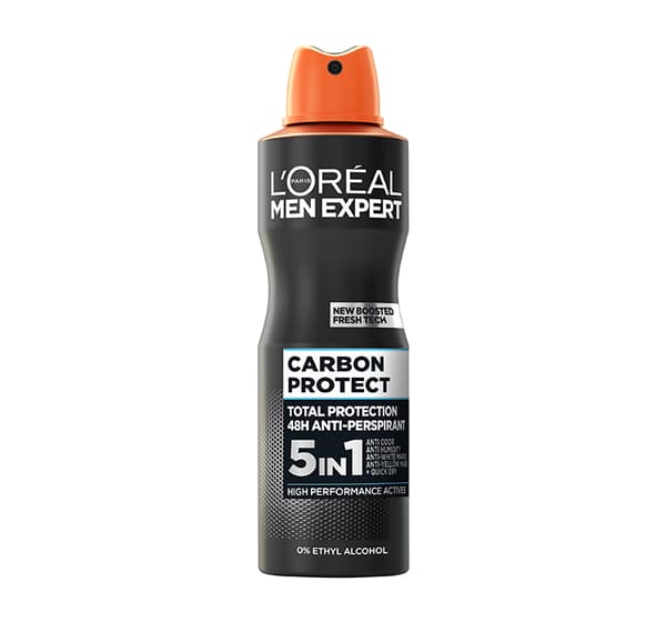 Loreal Men Expert 5-i-1 Carbon Protect Deodorant Spray til Mænd 250 ml