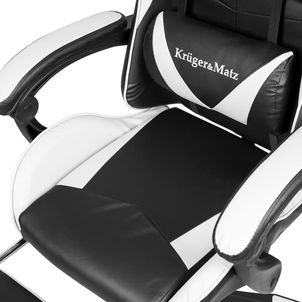 Kruger & Matz GX-150 Sort/Hvid Gamingstol