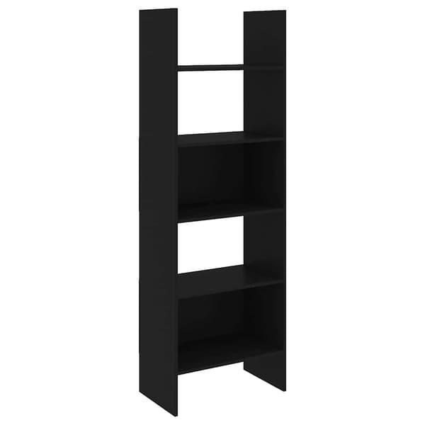 vidaXL reol sort 60x35x180 cm spånplade