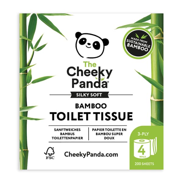 The Cheeky Panda ECO 3-lagers bambu toalettpapper 4 rullar