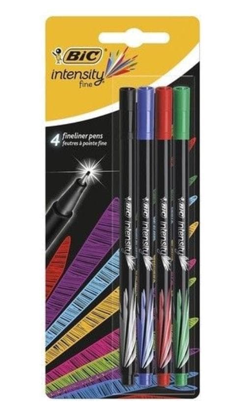 Intensity fineliners blandes i 4 farver BIC