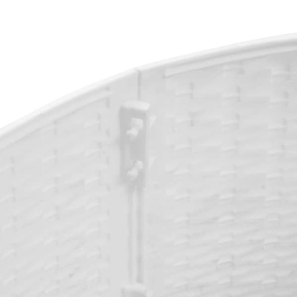 vidaXL Julgransskydd Vit Ø65x23 cm Plast