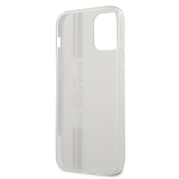 US Polo Tricolor Collection-etui til iPhone 12 mini, hvidt