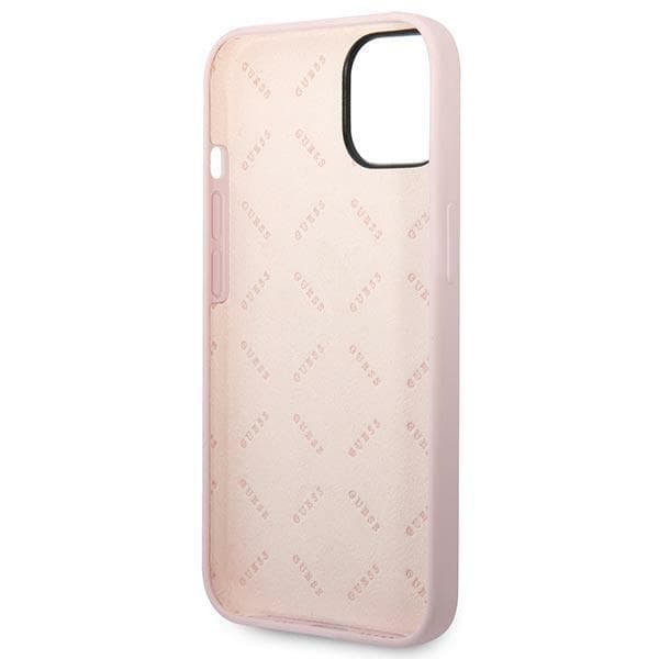 Guess Silikone Trekantet Logo Etui til iPhone 14 Plus, Lilla