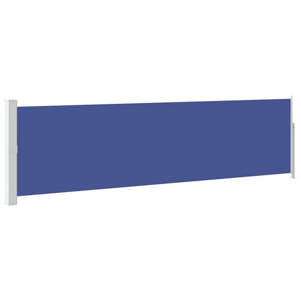 vidaXL Utfällbar sidomarkis för uteplats 140 x 500 cm blå