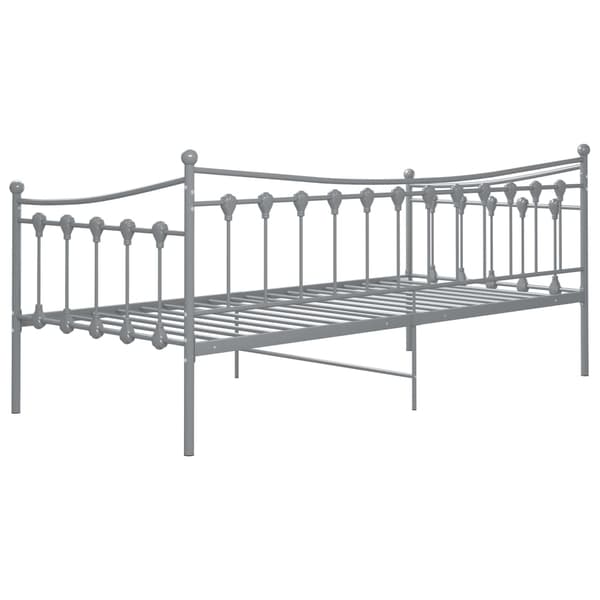 vidaXL Soffram grå metall 90x200 cm