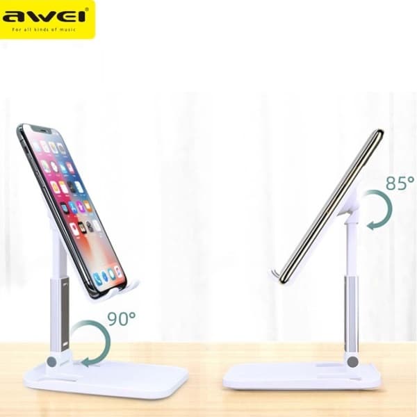 AWEI X11 skrivebordsholder hvid