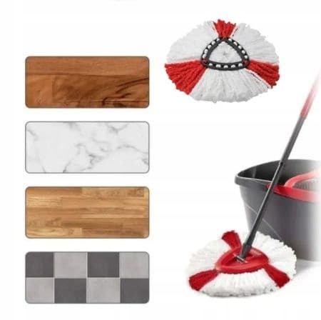 6 x VILEDA SPIN MOP REFILLS, UDSKIFTNINGSREFILLS, SÆT