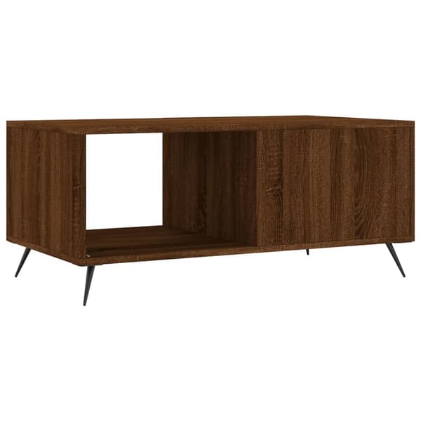 vidaXL sofabord brunt egetræ 90x50x40 cm