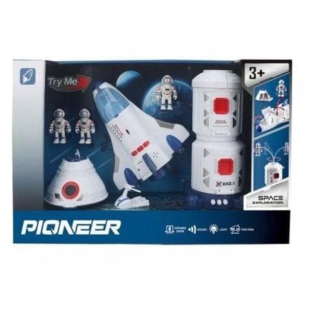 Rumstationssæt + 3 kosmonauter