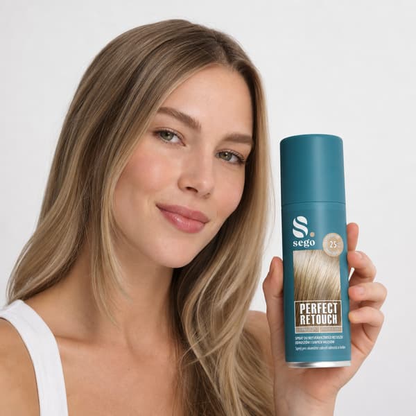 Grå hårvækstkorrigerende spray 75ml mørkeblond frisk farve SEGO