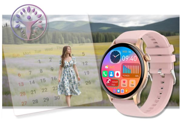 Dame smartwatch Rubicon RNCF10 - Sportstilstande, Søvnmonitor (sr055b)