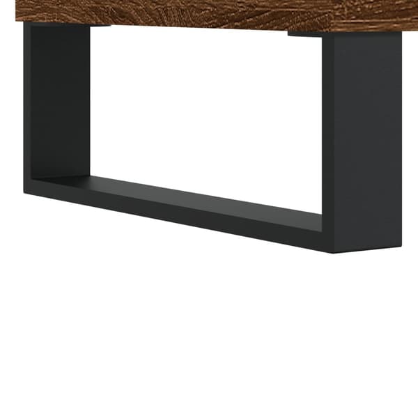 vidaXL sofabord brunt egetræ 50x50x40 cm