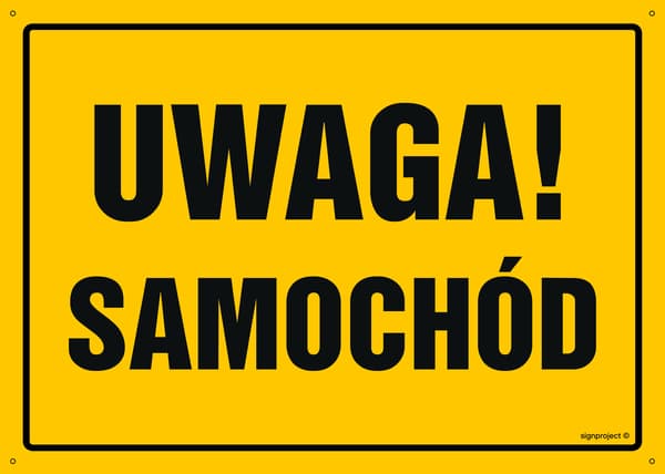OA021 Opmærksomhed! Bil OA021 Opmærksomhed! Bil 450x320